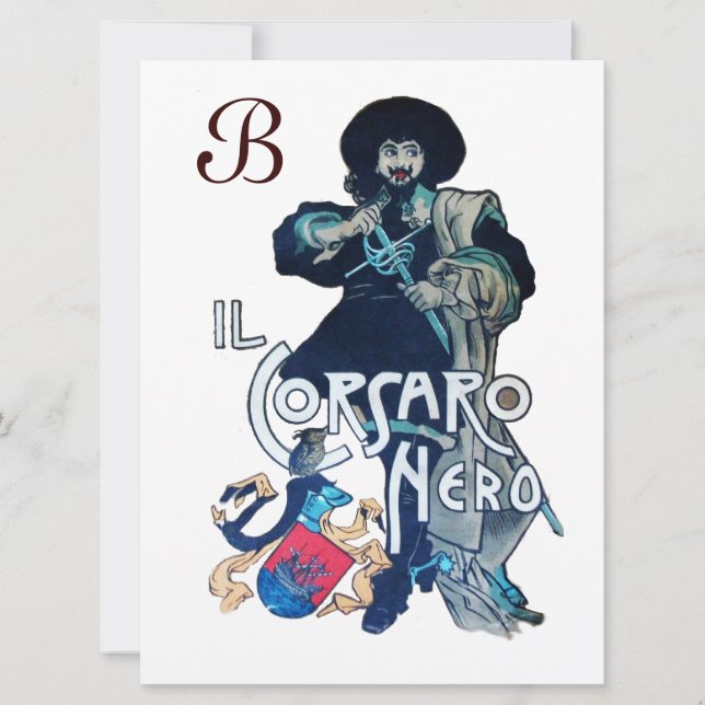 DAS SCHWARZE CORSAIR MONOGRAMM ANKÜNDIGUNG (Vorderseite)