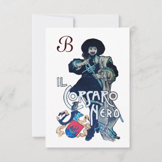 DAS SCHWARZE CORSAIR MONOGRAMM IST weiß Ankündigung (Vorderseite)