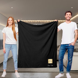 Das schwarze Firmenlogo - benutzerdefiniertes Firm Fleecedecke