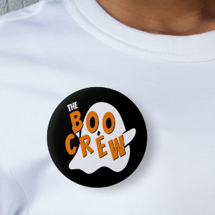 Das Schwarze Halloween der Boo-Crew-Geisterfamilie Button