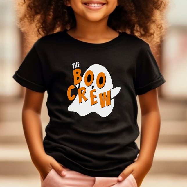 Das Schwarze Halloween der Boo-Crew-Geisterfamilie T-Shirt (the boo crew ghost t-shirt)