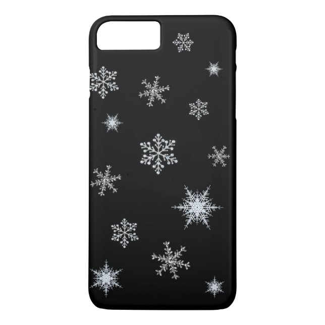 Das schwarze iPhone des Weihnachtsmanns 7 Plus Fal Case-Mate iPhone Hülle (Rückseite)