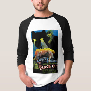 Das schwarze Katzen-Film-Plakat T-Shirt