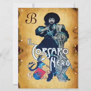 DAS SCHWARZE KORSAIR MONOGRAMM-Pergament Ankündigung