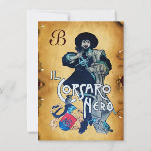 DAS SCHWARZE KORSAIR MONOGRAMM-Pergament Ankündigung