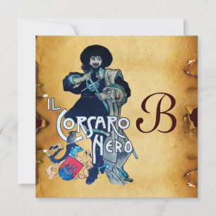 DAS SCHWARZE KORSAIR MONOGRAMM-Pergament Ankündigung