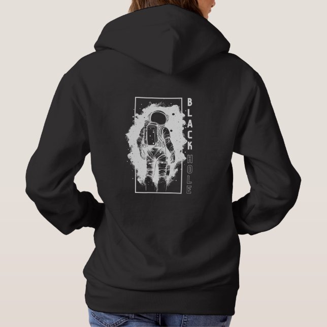 Das schwarze Loch Hoodie (Rückseite)