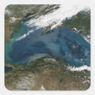 Das Schwarze Meer in Ostrussland Quadratischer Aufkleber