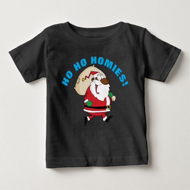 Das schwarze Santa-Shirt Baby T-shirt (Vorderseite)