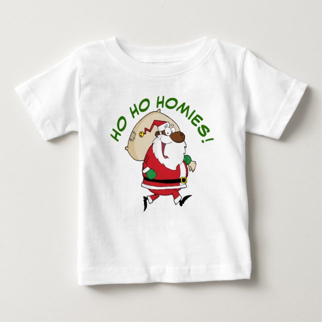 Das schwarze Santa-Shirt Baby T-shirt (Vorderseite)