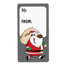 Das schwarze Weihnachtsgeschenk-Label