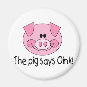 Das Schwein sagt Oink Magnet
