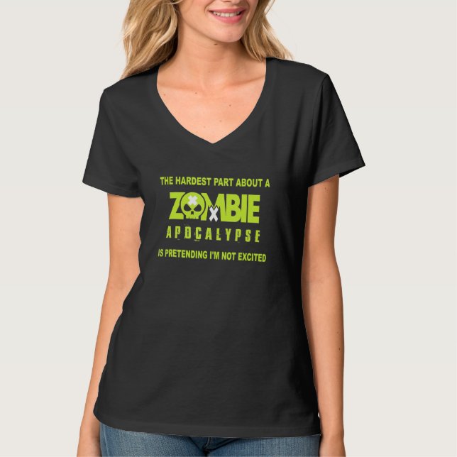 Das schwerste Teil über Zombie Apokalypse Hallowee T-Shirt (Vorderseite)