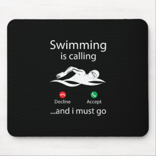 Das Schwimmen ist eine abnehmende Annahme und ich  Mousepad