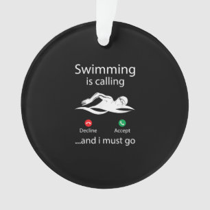 Das Schwimmen ist eine abnehmende Annahme und ich  Ornament