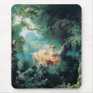 DAS SCHWIMMENDE, grün rosa Gelb Mousepad