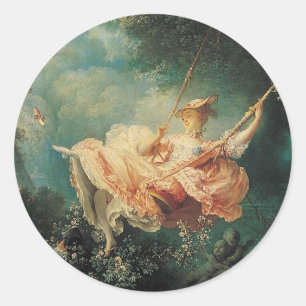 DAS SCHWIMMENDE, grüne, blaugelbe Runder Aufkleber