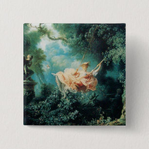 DAS SCHWIMMENDE, grüne Rosa Button