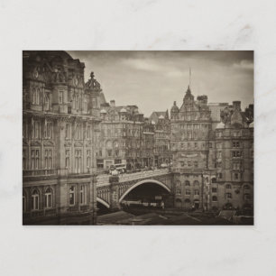 Das Scotsman Hotel und die North Bridge, Edinburgh Postkarte