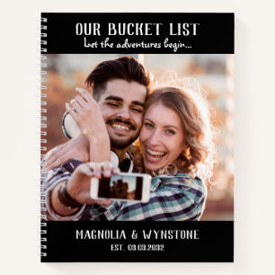 Das Scrapbook-Notebook unseres Bucket List Coupels Notizbuch