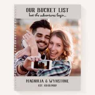 Das Scrapbook-Notebook unseres Bucket List Coupels Notizbuch
