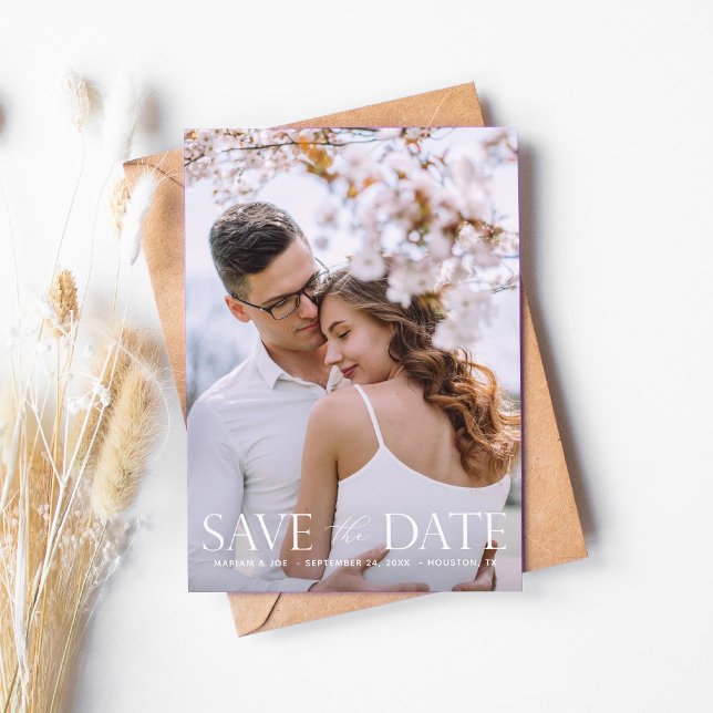 Das Script V Modern 2 Foto Save the Date Einladung (Von Creator hochgeladen)