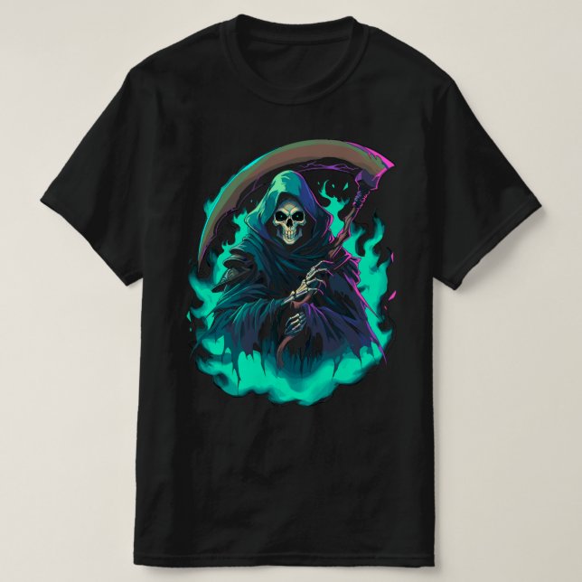Das Scythe von Grim Sensenmann, Tod selbst T-Shirt (Design vorne)