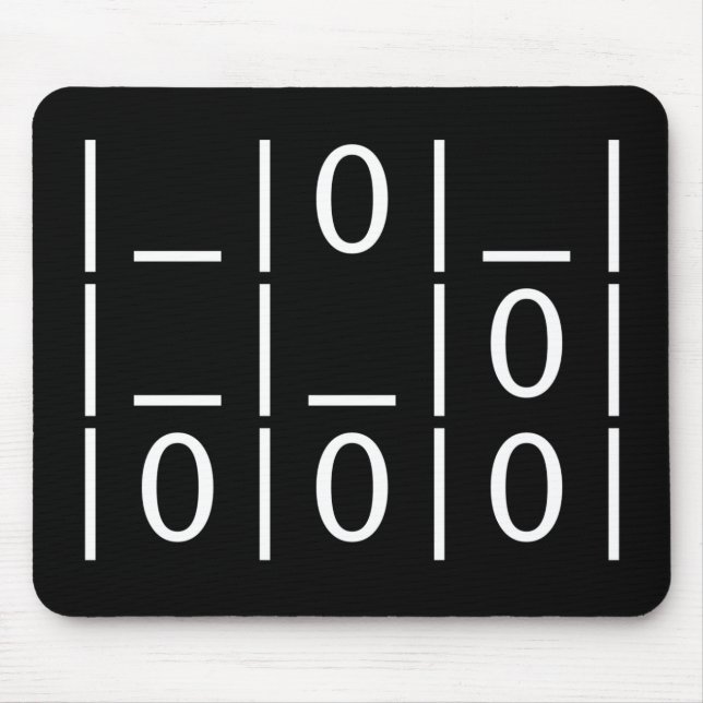 Das Segelflugzeug: Ein universelles Hacker-Emblem Mousepad (Vorne)