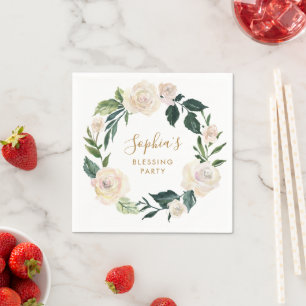 Das Segen-Party der Mutter der Floral Personalisie Serviette