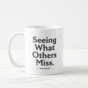 Das sehen, was andere übersehen – Risikomanager Kaffeetasse