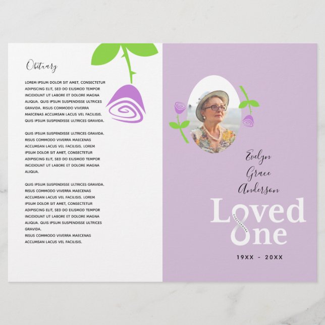 Das Service-Programm "Love One Lavender Rose" Flyer (Vorne)