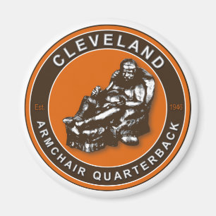 Das Sessel Quarterback Cleveland Football Magnet
