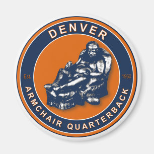 Das Sessel Quarterback - Denver Football Magnet