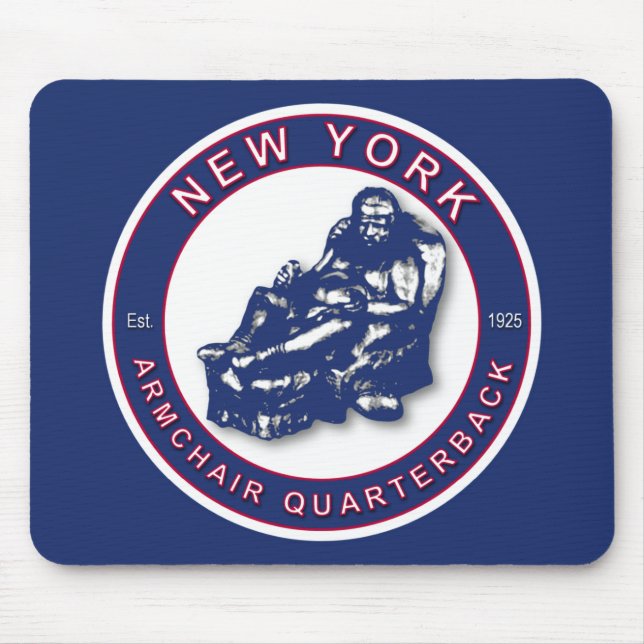 Das Sessel Quarterback ~ New York Football Mousepad (Vorne)