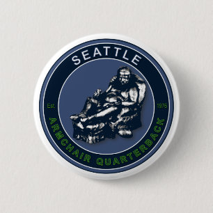Das Sessel Quarterback ~ Seattle Football Fans Button