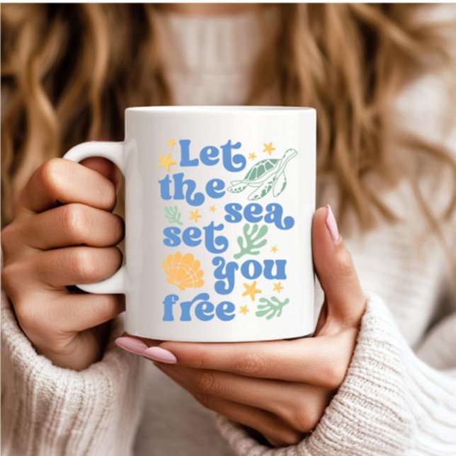 Das Set des Meeres gratis gelassen - Sommerangebot Kaffeetasse (Von Creator hochgeladen)