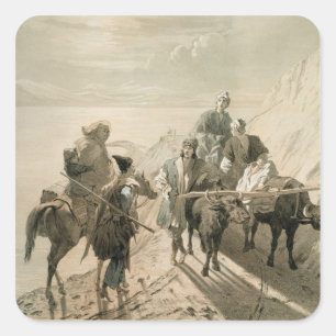 Das Sevang oder der Cockcha See, Transcaucasia, Quadratischer Aufkleber