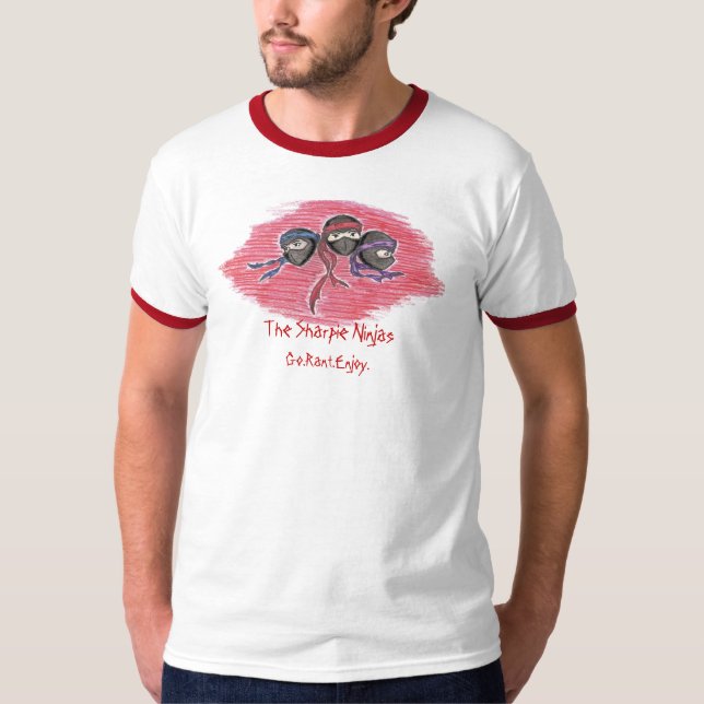 Das Sharpie Ninjas Go.Rant.Enjoy Logo T-Shirt (Vorderseite)