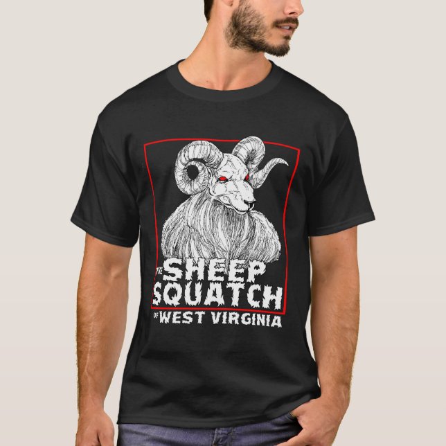 Das Sheepsquatch T-Shirt (Vorderseite)