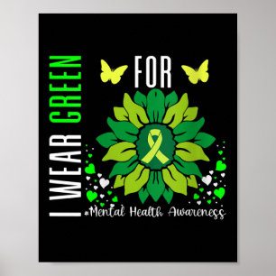 Das Shirt "Bewusstsein für psychische Gesundheit" Poster