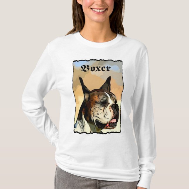 Das Shirt der Boxerhundefrauen (Vorderseite)