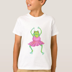 Das Shirt der Frosch-Ballerina-Kinder
