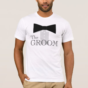 Das Shirt der Groom-Bow-Krawatte