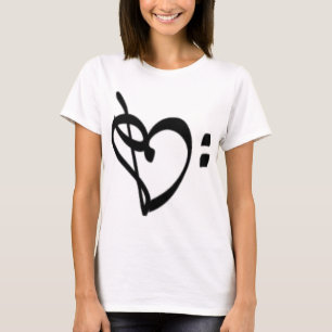 Das Shirt der Musikclef-Herz-Frauen