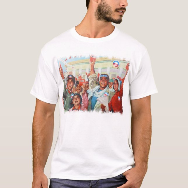 Das Shirt der Obama-Propaganda-Männer (Vorderseite)