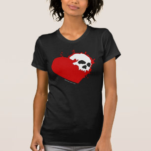 Das Shirt der Schädel-Herz-Frauen