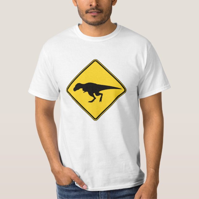 Das Shirt der T-Rex Überfahrt-Männer (Vorderseite)