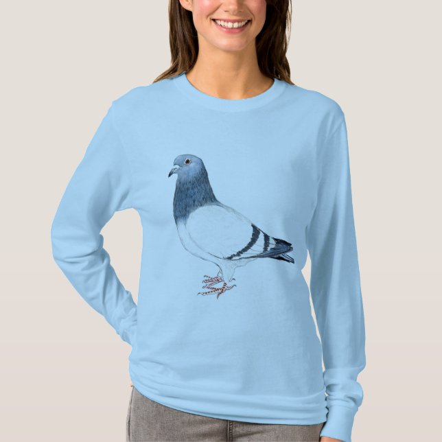 Das Shirt "der Tauben-" Vogel-Kunst-Frauen (Vorderseite)