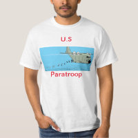 Das Shirt der US-Fallschirmjäger-Cartoon-Männer