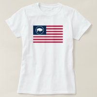 Das Shirt der weißen Büffel-amerikanische